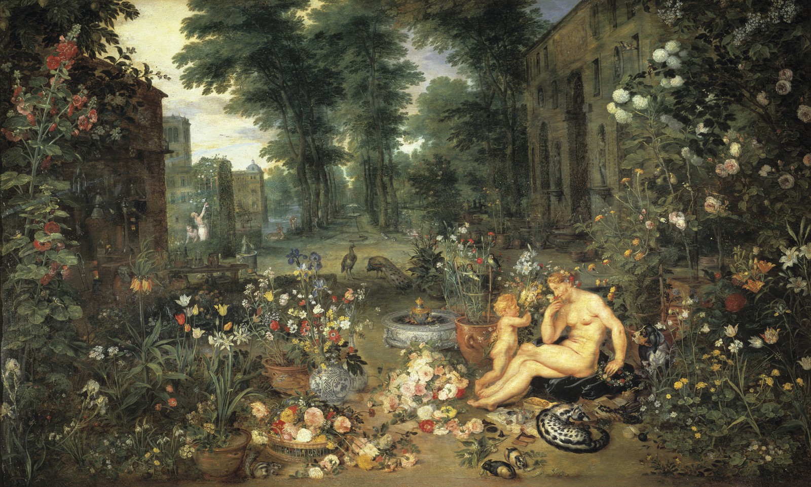 Peter Paul Rubens and Jan Brueghel the Elder, *The Sense of Smell (The Five Senses series),* 1617-1618, Oil on panel, Museo del Prado, Madrid.